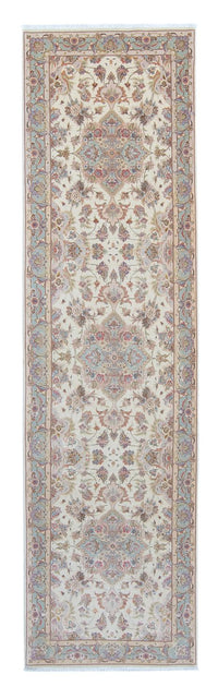 Tapis de couloir Tapis persan - Tabriz - Royal - 360 x 90 cm - beige