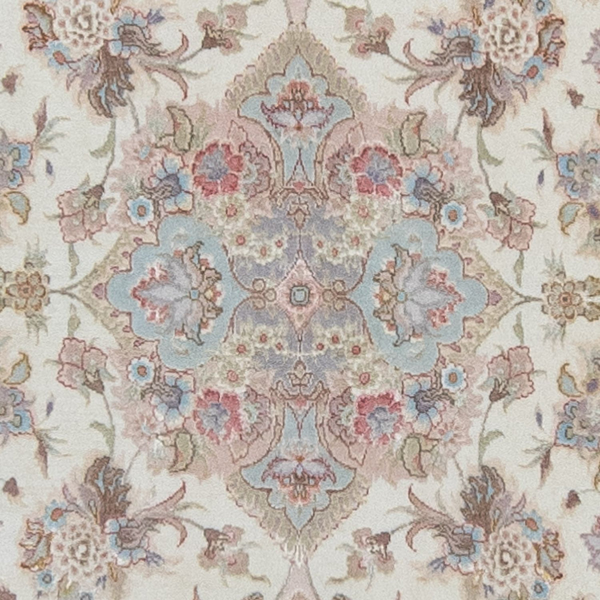Tapis de couloir Tapis persan - Tabriz - Royal - 360 x 90 cm - beige