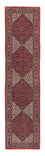Tapis de couloir Tapis persan - Bidjar - 346 x 82 cm - rouge foncé