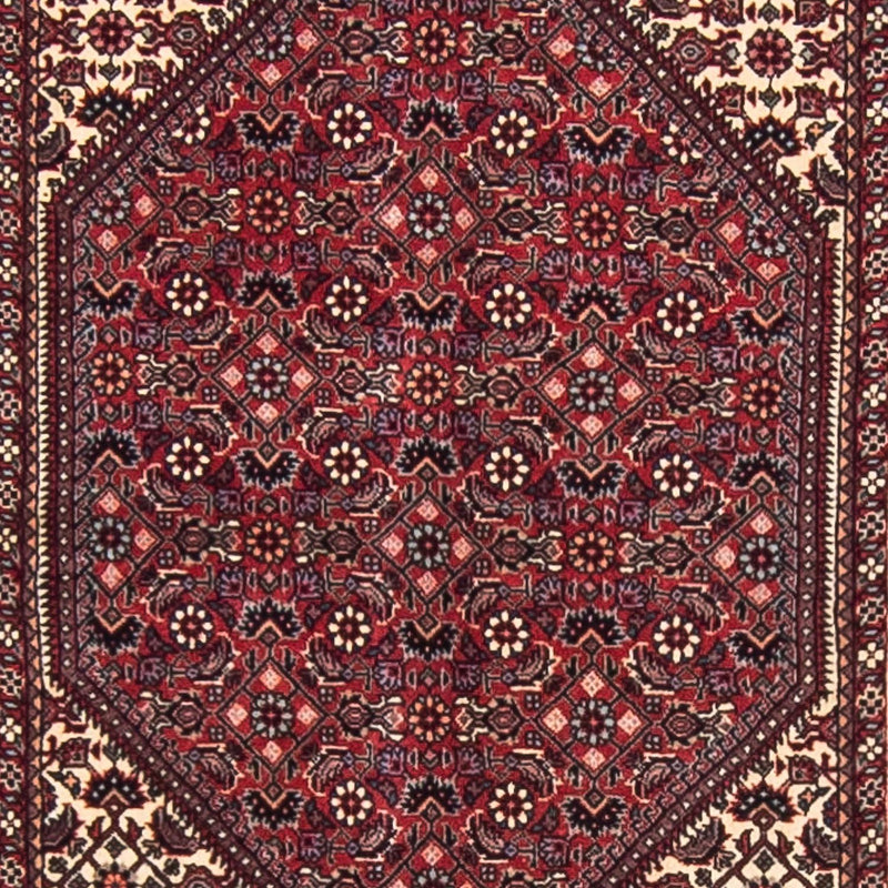Tapis de couloir Tapis persan - Bidjar - 346 x 82 cm - rouge foncé