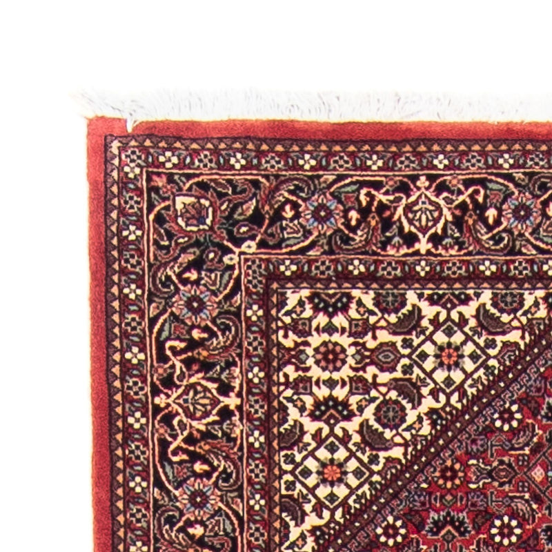 Tapis de couloir Tapis persan - Bidjar - 346 x 82 cm - rouge foncé