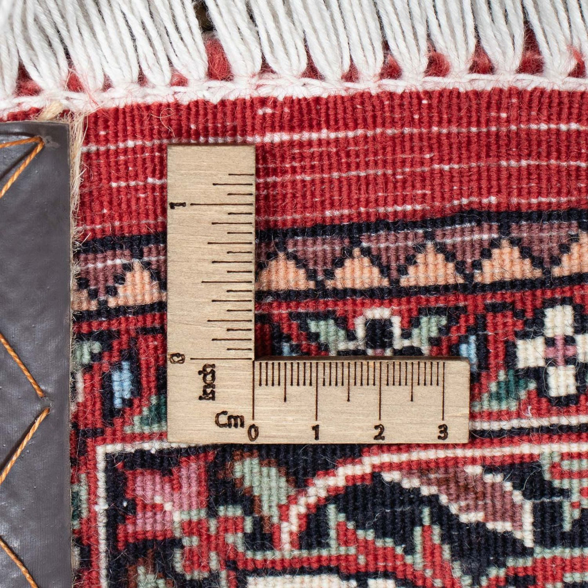 Tapis de couloir Tapis persan - Bidjar - 346 x 82 cm - rouge foncé