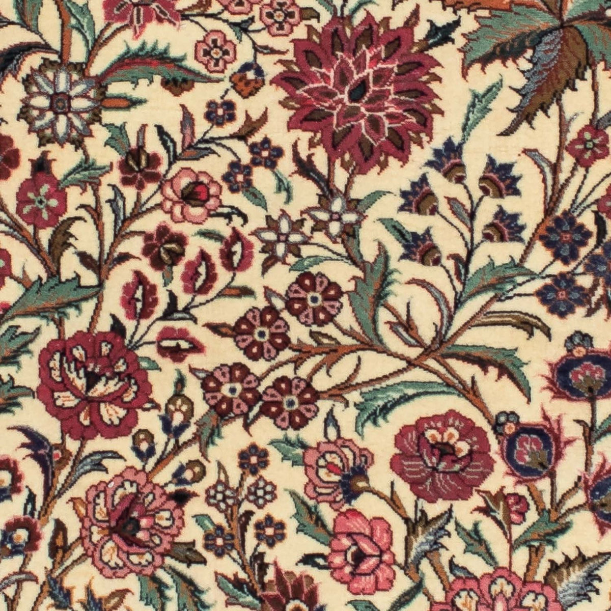 Tapis de couloir Tapis persan - Ghom - 212 x 70 cm - beige