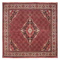 Tapis persan - Bidjar carré  - 253 x 253 cm - rouge foncé