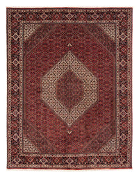 Tapis persan - Bidjar - 261 x 206 cm - rouge foncé