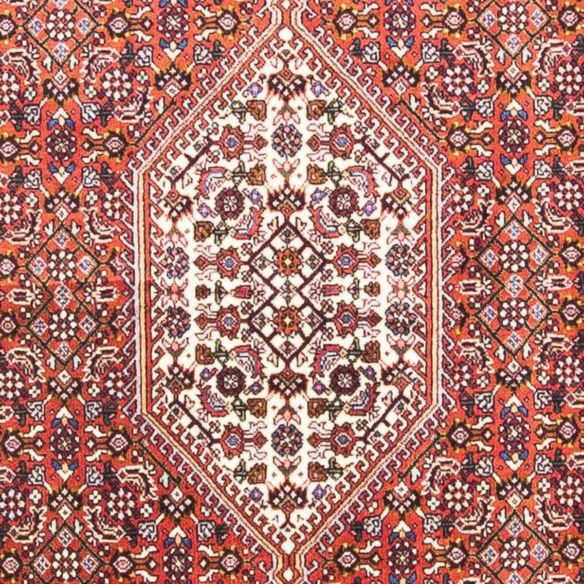 Tapis persan - Bidjar - 148 x 92 cm - rouge clair