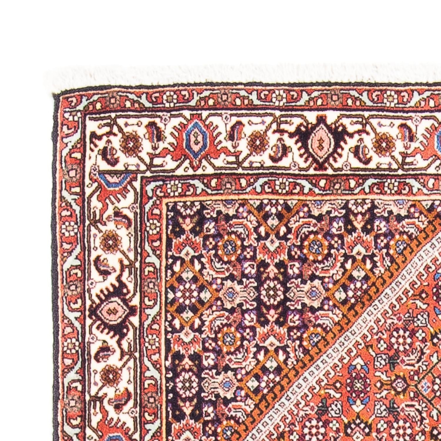 Tapis persan - Bidjar - 148 x 92 cm - rouge clair