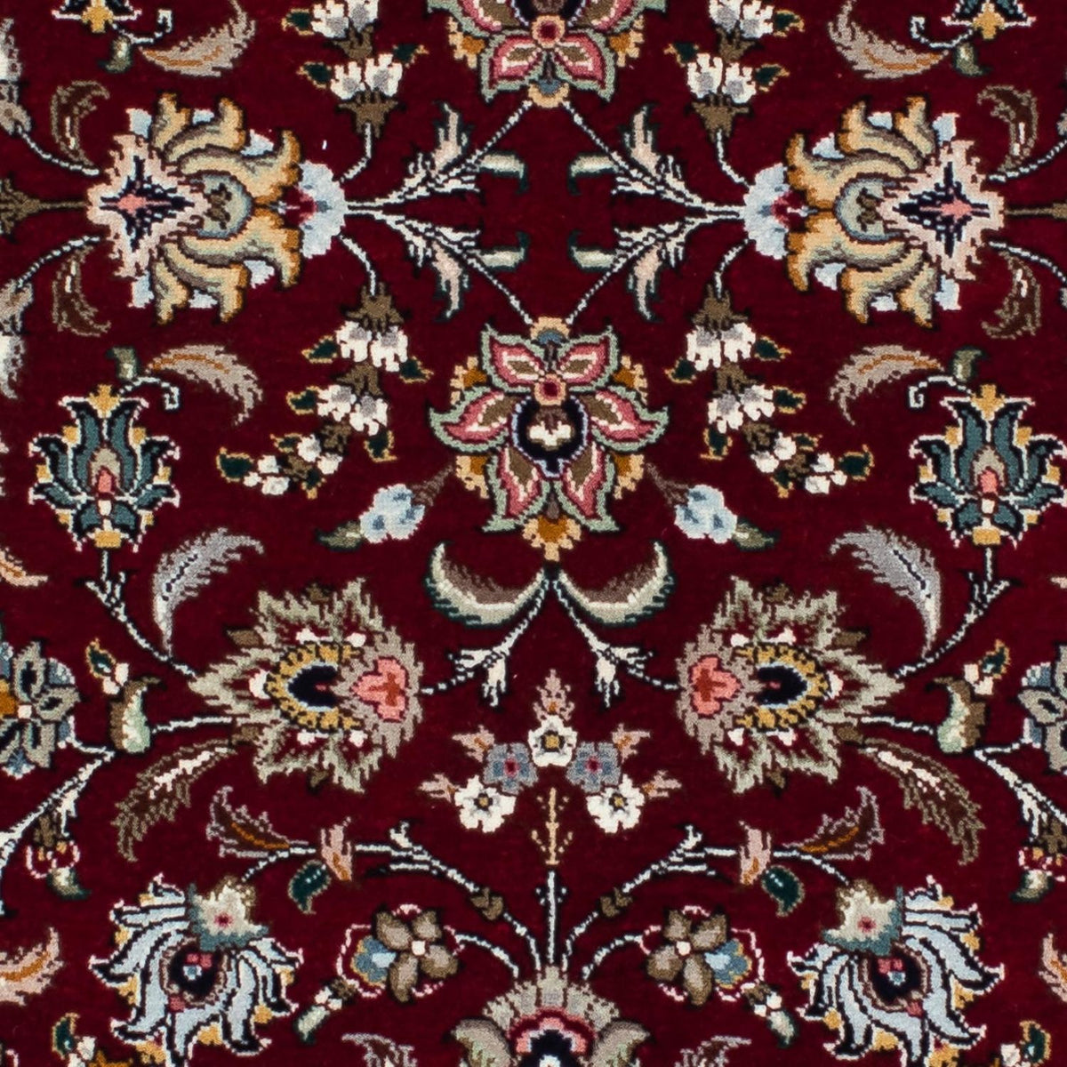 Tapis de couloir Tapis persan - Tabriz - Royal - 197 x 87 cm - rouge foncé