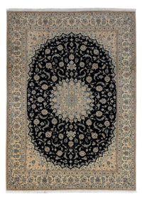 Tapis persan - Nain - Royal - 344 x 250 cm - noir