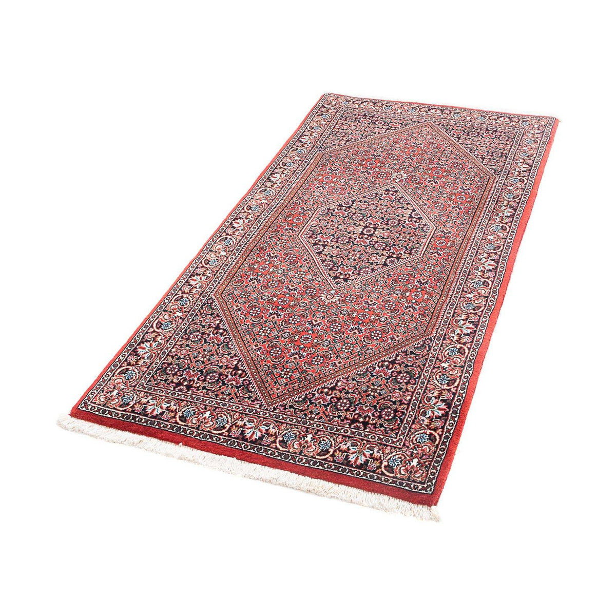 Tapis persan - Bidjar - 142 x 70 cm - rouge