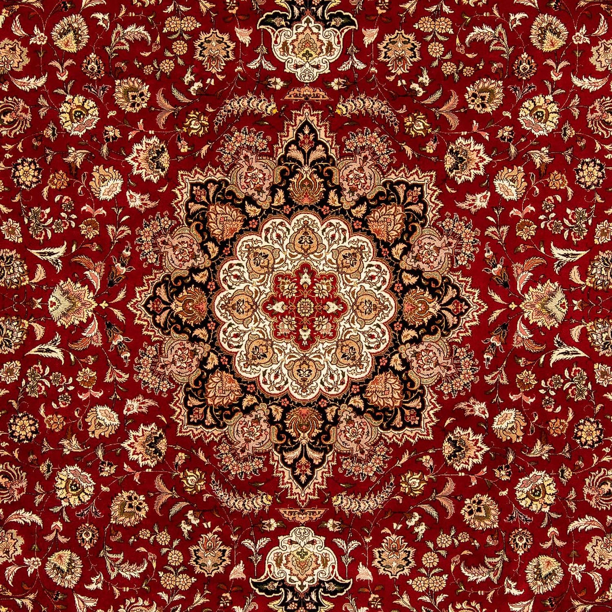 Tapis persan - Tabriz - Royal - 342 x 251 cm - rouge foncé