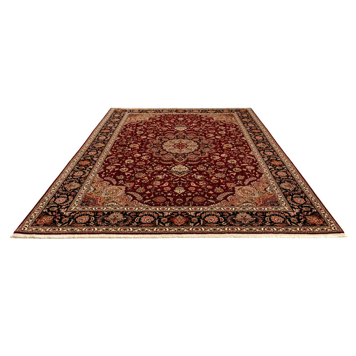 Tapis persan - Tabriz - Royal - 342 x 251 cm - rouge foncé