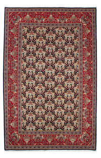 Tapis persan - Keshan - 223 x 145 cm - bleu foncé