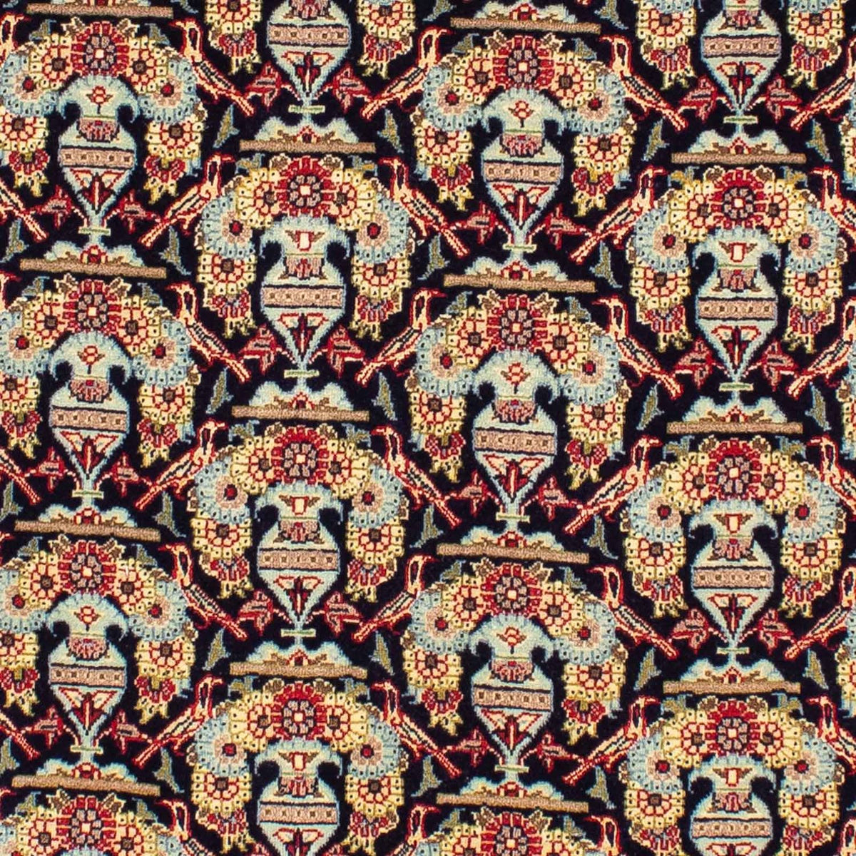 Tapis persan - Keshan - 223 x 145 cm - bleu foncé