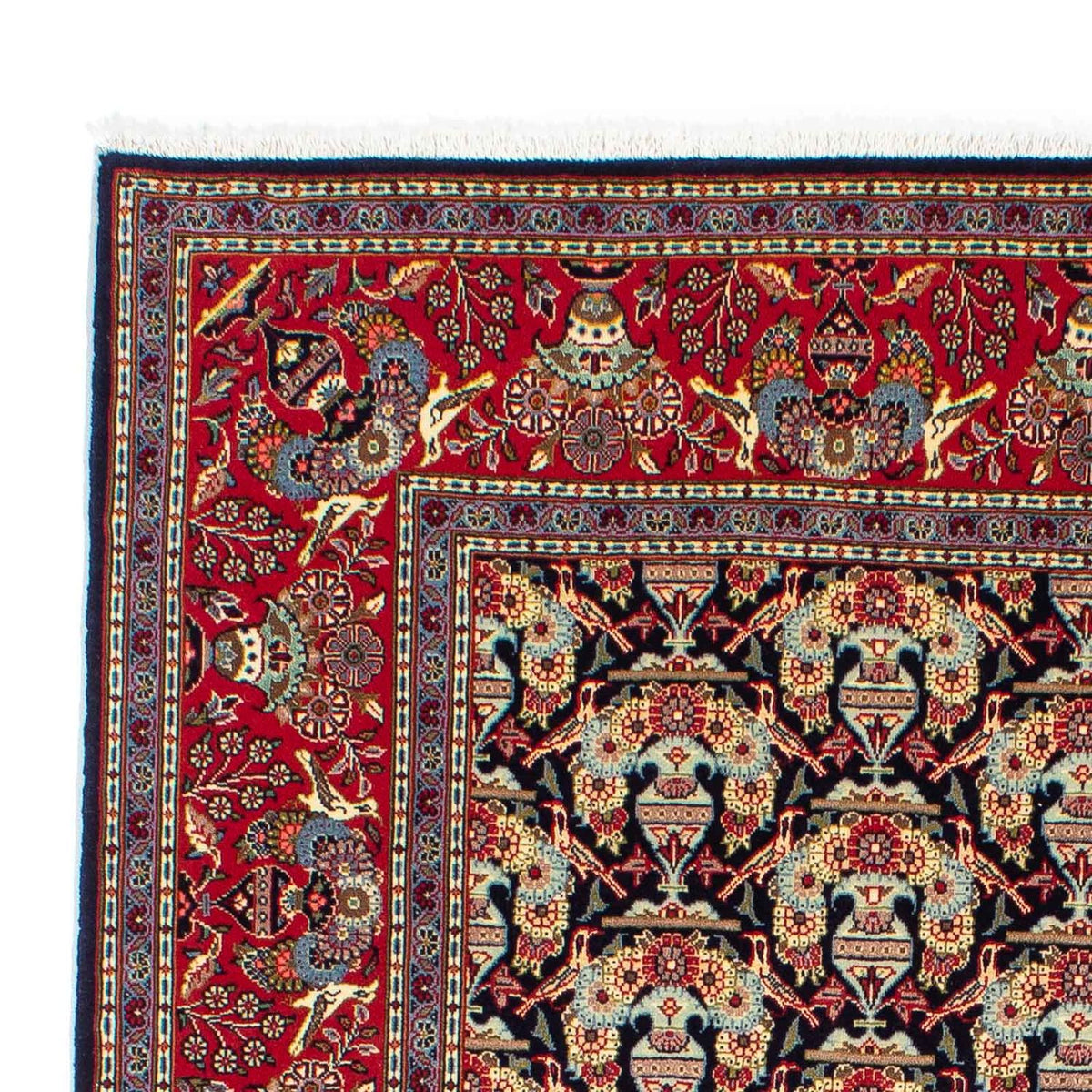 Tapis persan - Keshan - 223 x 145 cm - bleu foncé