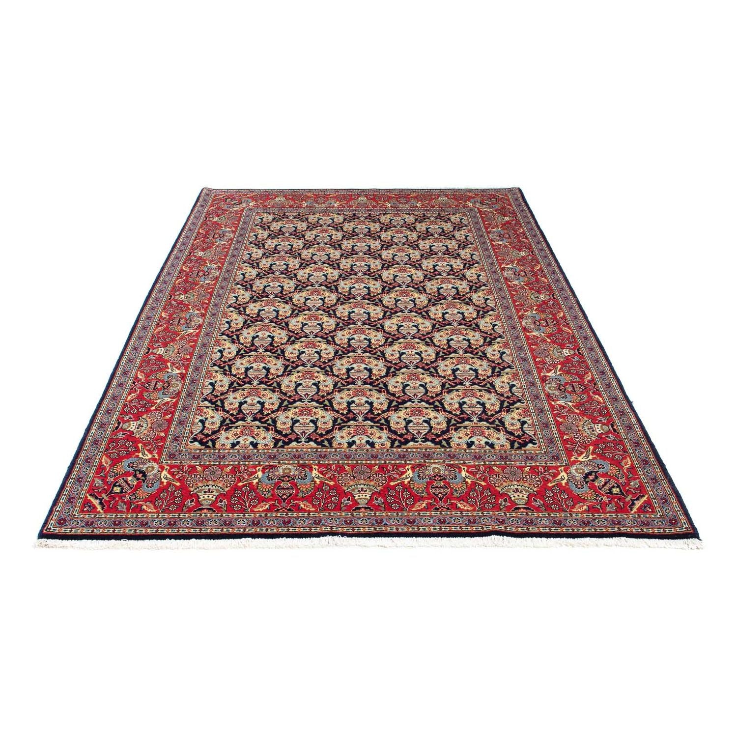 Tapis persan - Keshan - 223 x 145 cm - bleu foncé