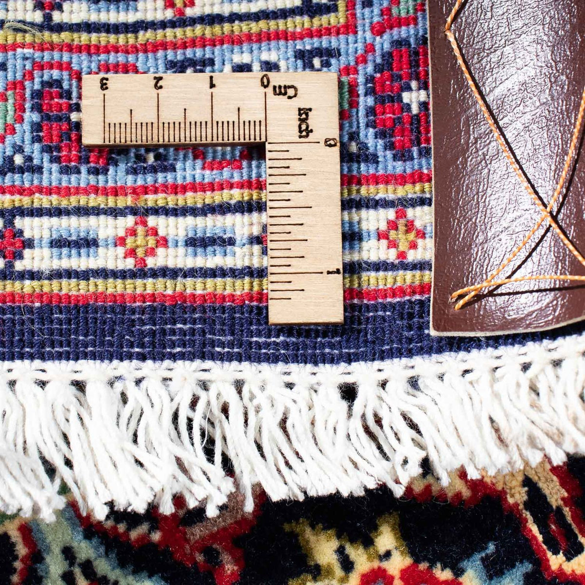 Tapis persan - Keshan - 223 x 145 cm - bleu foncé