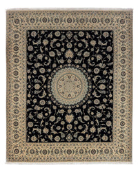 Tapis persan - Nain - Royal - 300 x 247 cm - noir