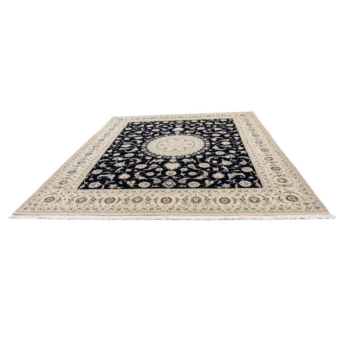 Tapis persan - Nain - Royal - 300 x 247 cm - noir