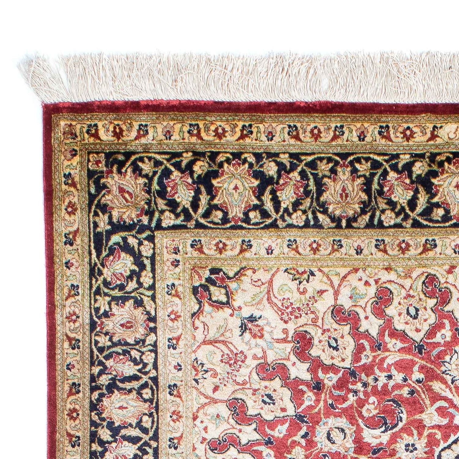 Tapis persan - Ghom - 151 x 100 cm - rouge