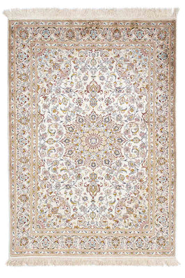 Tapis persan - Ghom - 147 x 100 cm - beige