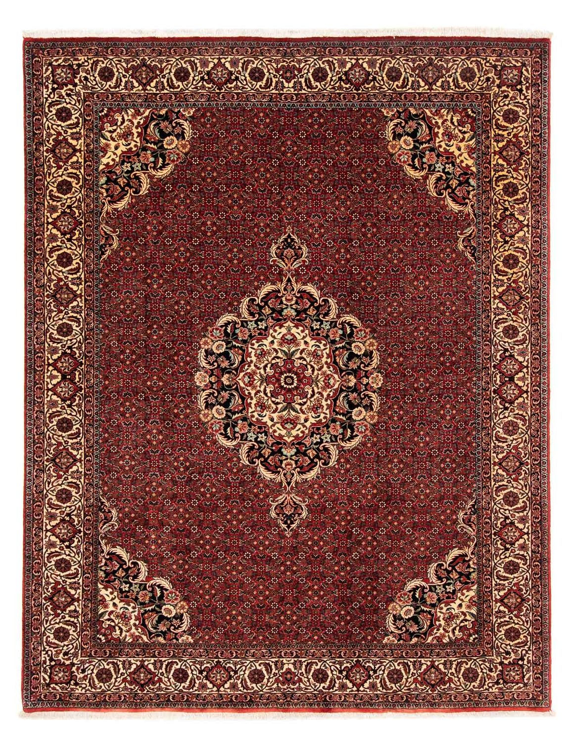 Tapis persan - Bidjar - 272 x 204 cm - rouge foncé