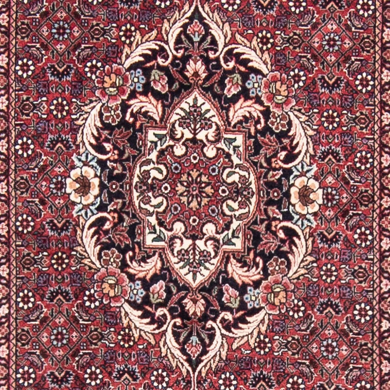 Tapis de couloir Tapis persan - Bidjar - 363 x 83 cm - rouge foncé