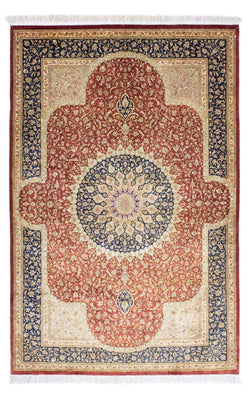Tapis persan - Ghom - 154 x 100 cm - rouille