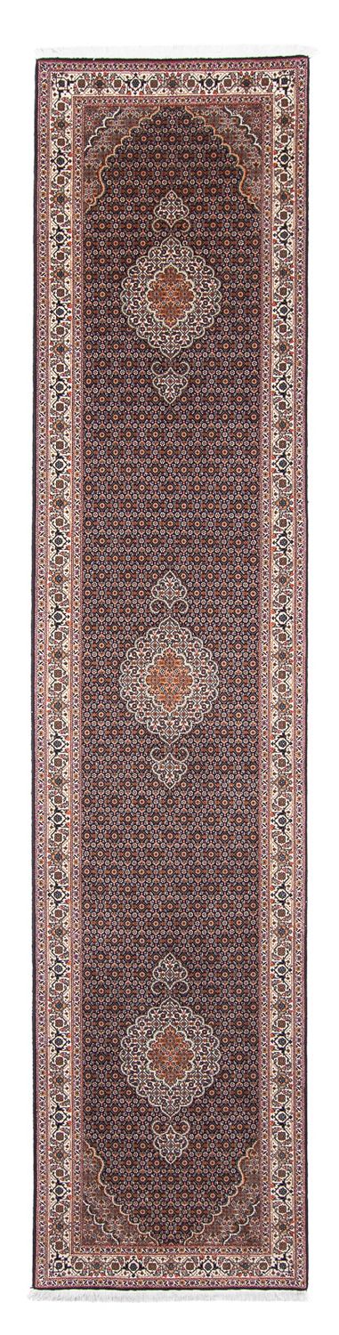 Tapis de couloir Tapis persan - Tabriz - 397 x 81 cm - multicolore