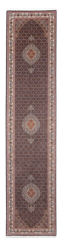 Tapis de couloir Tapis persan - Tabriz - 397 x 81 cm - multicolore