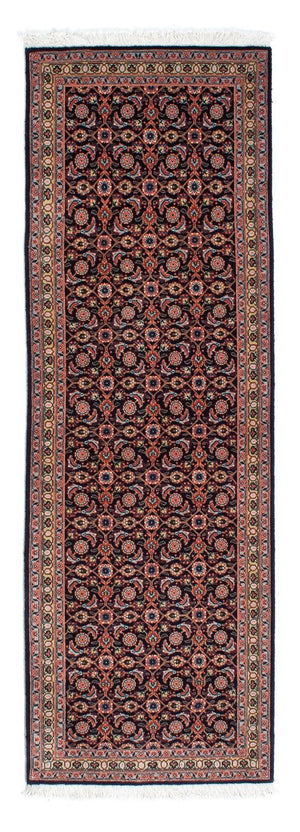 Tapis de couloir Tapis persan - Tabriz - 210 x 75 cm - bleu foncé