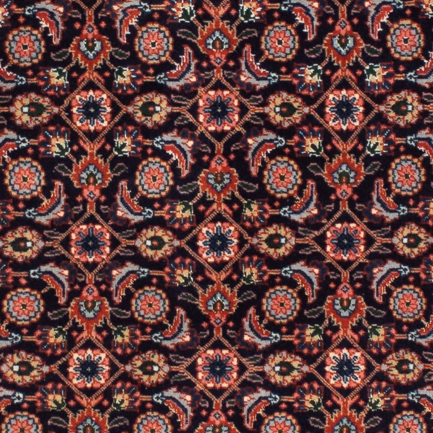 Tapis de couloir Tapis persan - Tabriz - 210 x 75 cm - bleu foncé