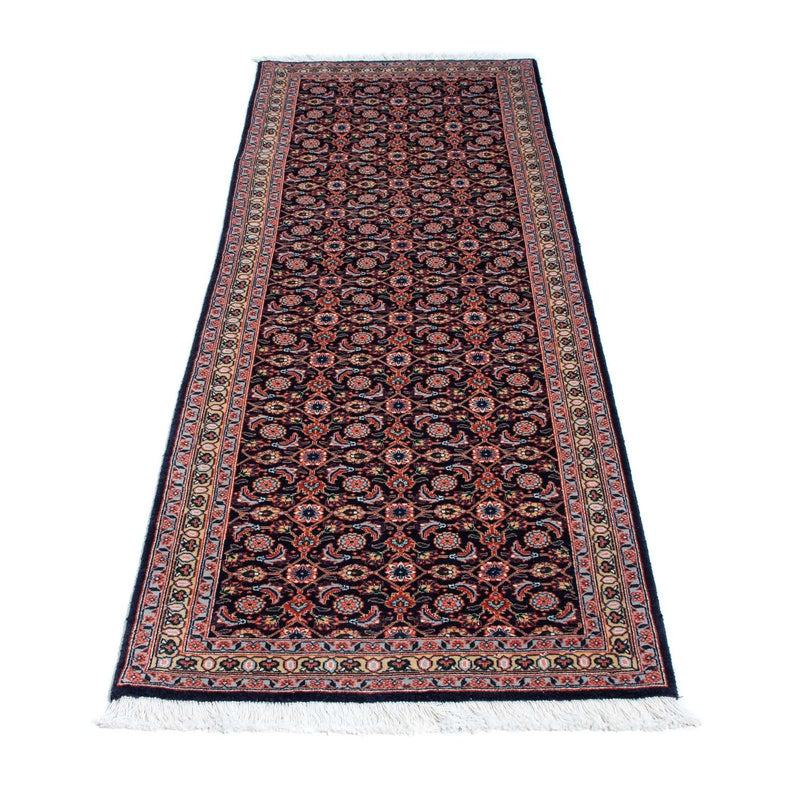 Tapis de couloir Tapis persan - Tabriz - 210 x 75 cm - bleu foncé