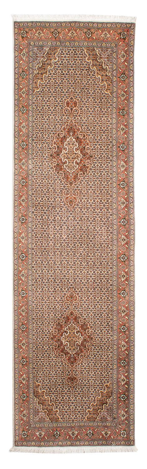 Tapis de couloir Tapis persan - Tabriz - 302 x 85 cm - marron clair