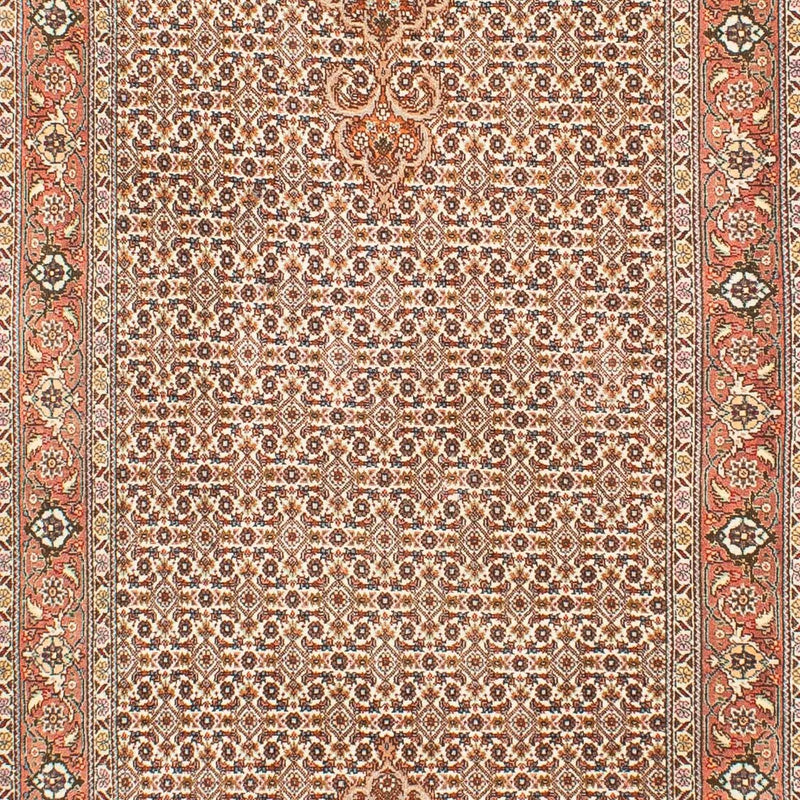 Tapis de couloir Tapis persan - Tabriz - 302 x 85 cm - marron clair
