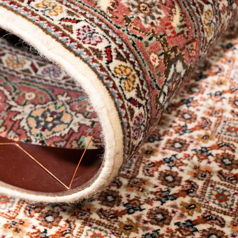 Tapis de couloir Tapis persan - Tabriz - 302 x 85 cm - marron clair