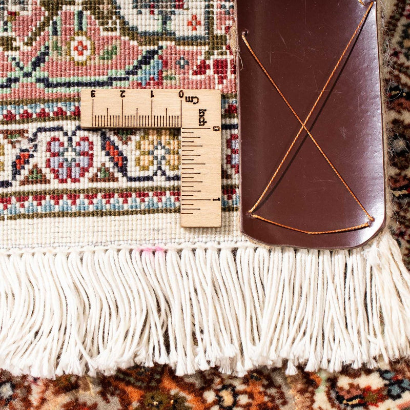 Tapis de couloir Tapis persan - Tabriz - 302 x 85 cm - marron clair