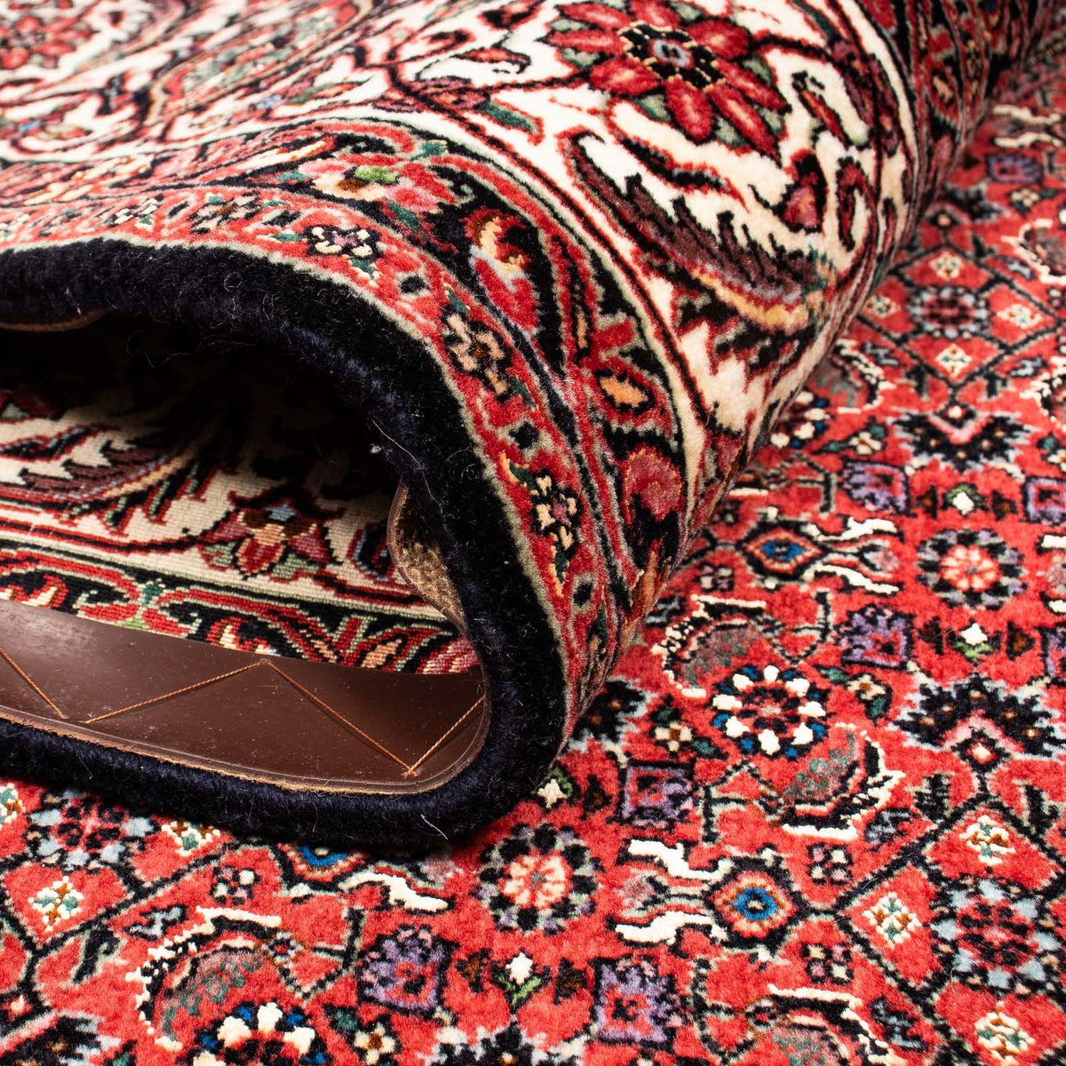 Tapis persan - Bidjar - 250 x 200 cm - rouge foncé