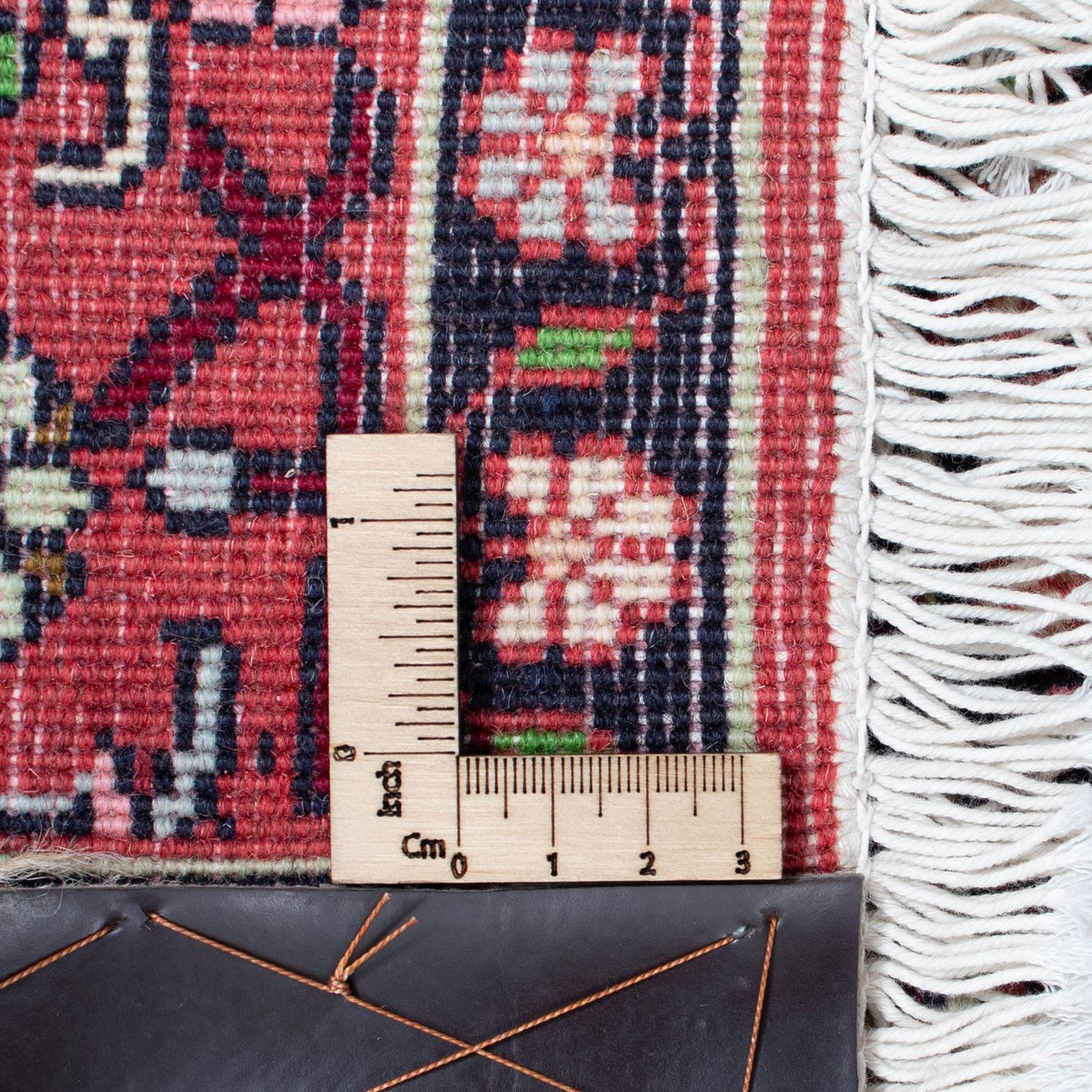 Tapis de couloir Tapis persan - Bidjar - 308 x 81 cm - rouge