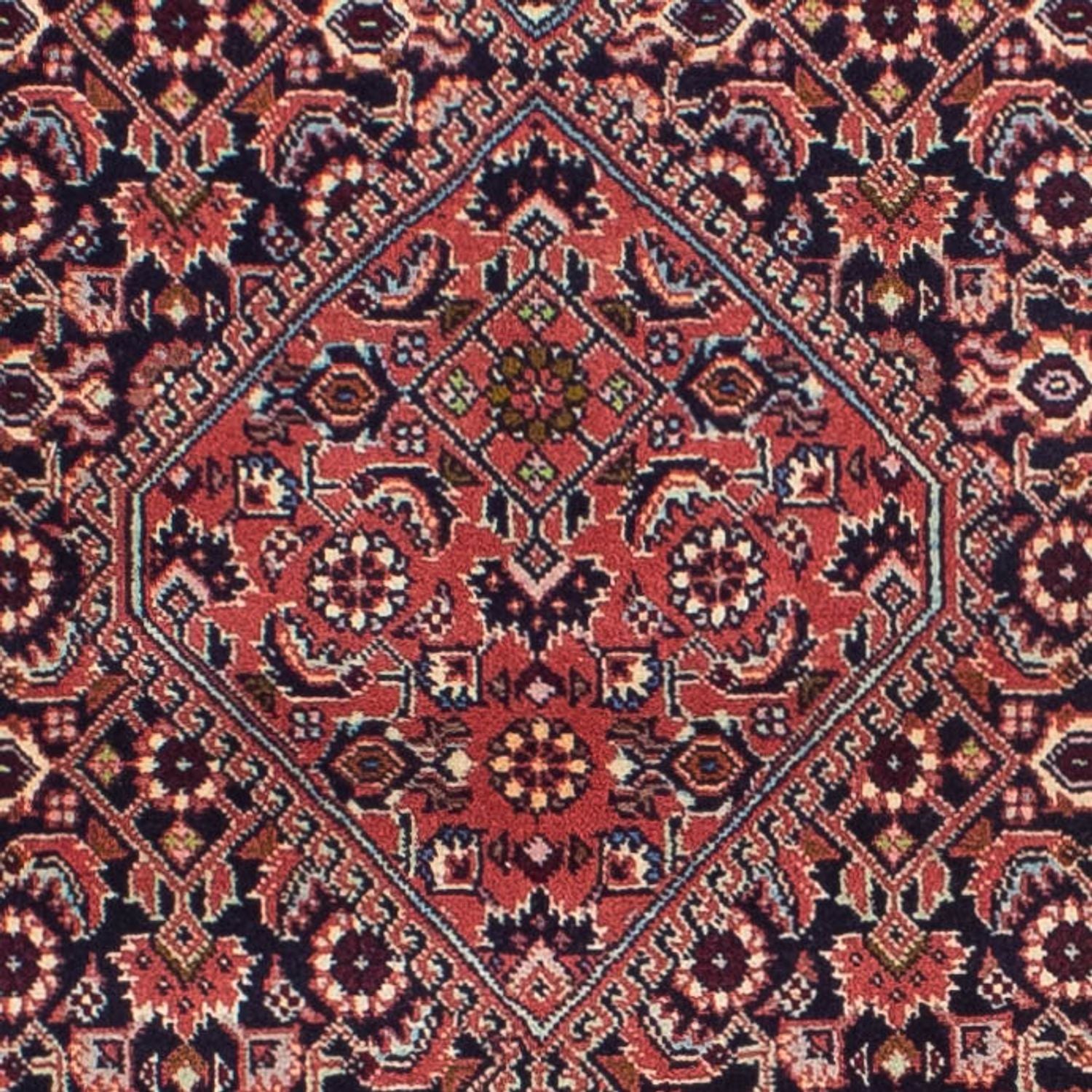 Tapis de couloir Tapis persan - Bidjar - 258 x 83 cm - rouge clair