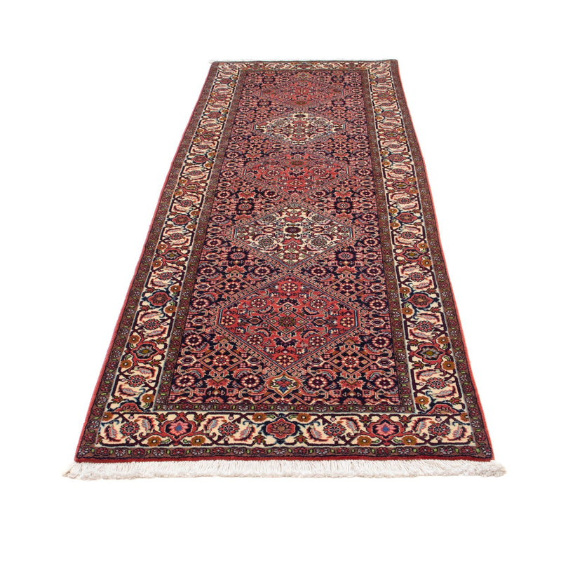 Tapis de couloir Tapis persan - Bidjar - 258 x 83 cm - rouge clair