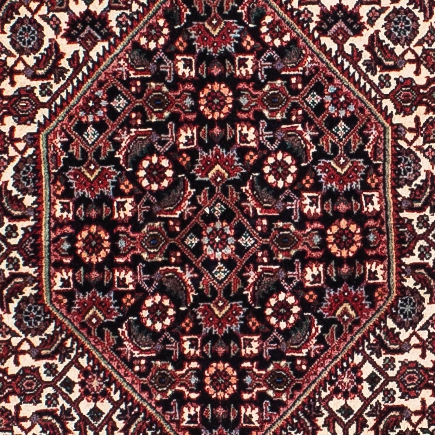 Tapis persan - Bidjar - 200 x 131 cm - bleu foncé
