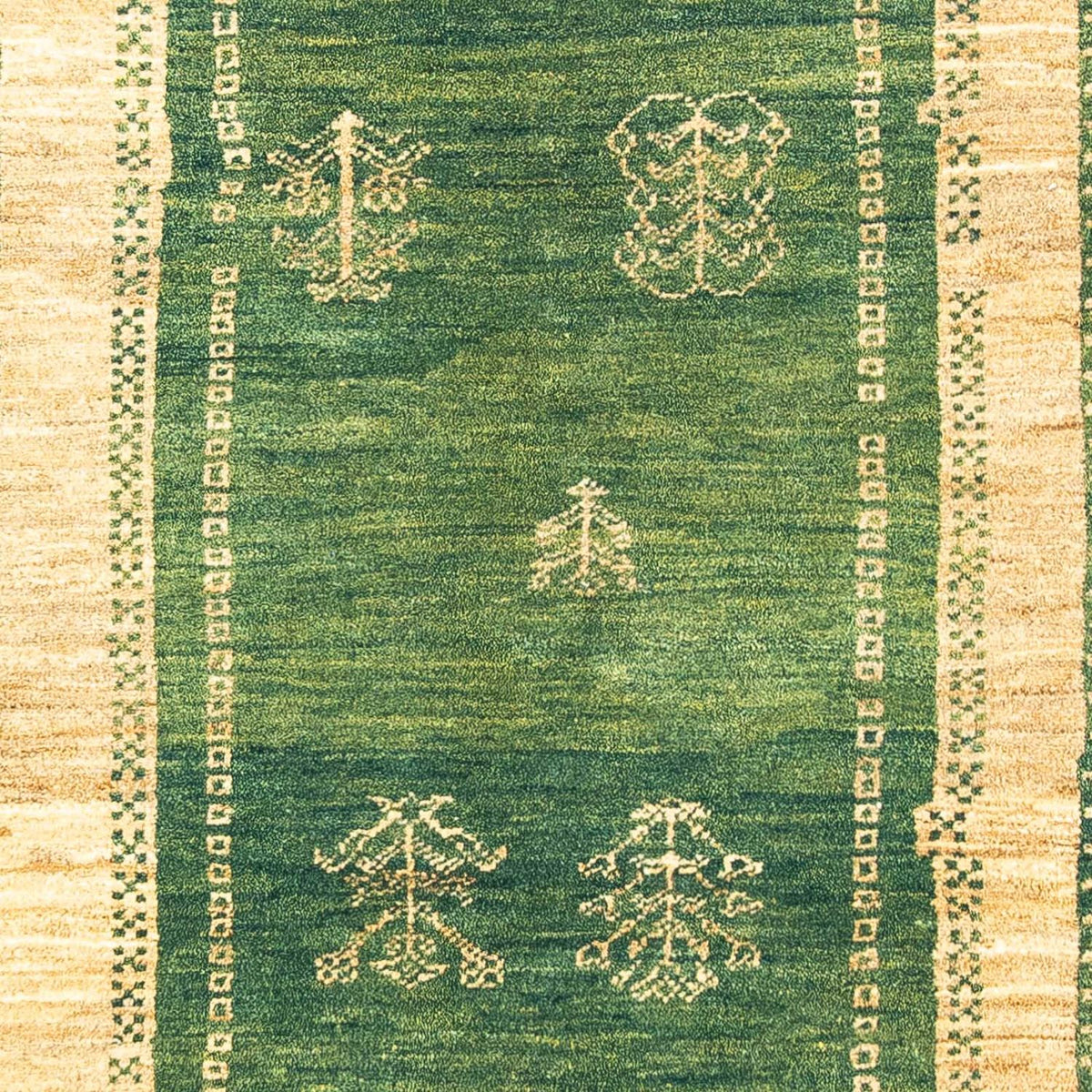 Tapis Gabbeh - Persan - 188 x 151 cm - vert