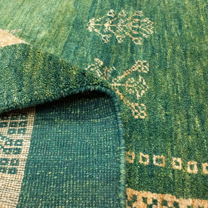 Tapis Gabbeh - Persan - 188 x 151 cm - vert