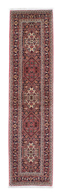 Tapis de couloir Tapis persan - Bidjar - 257 x 82 cm - rouge clair