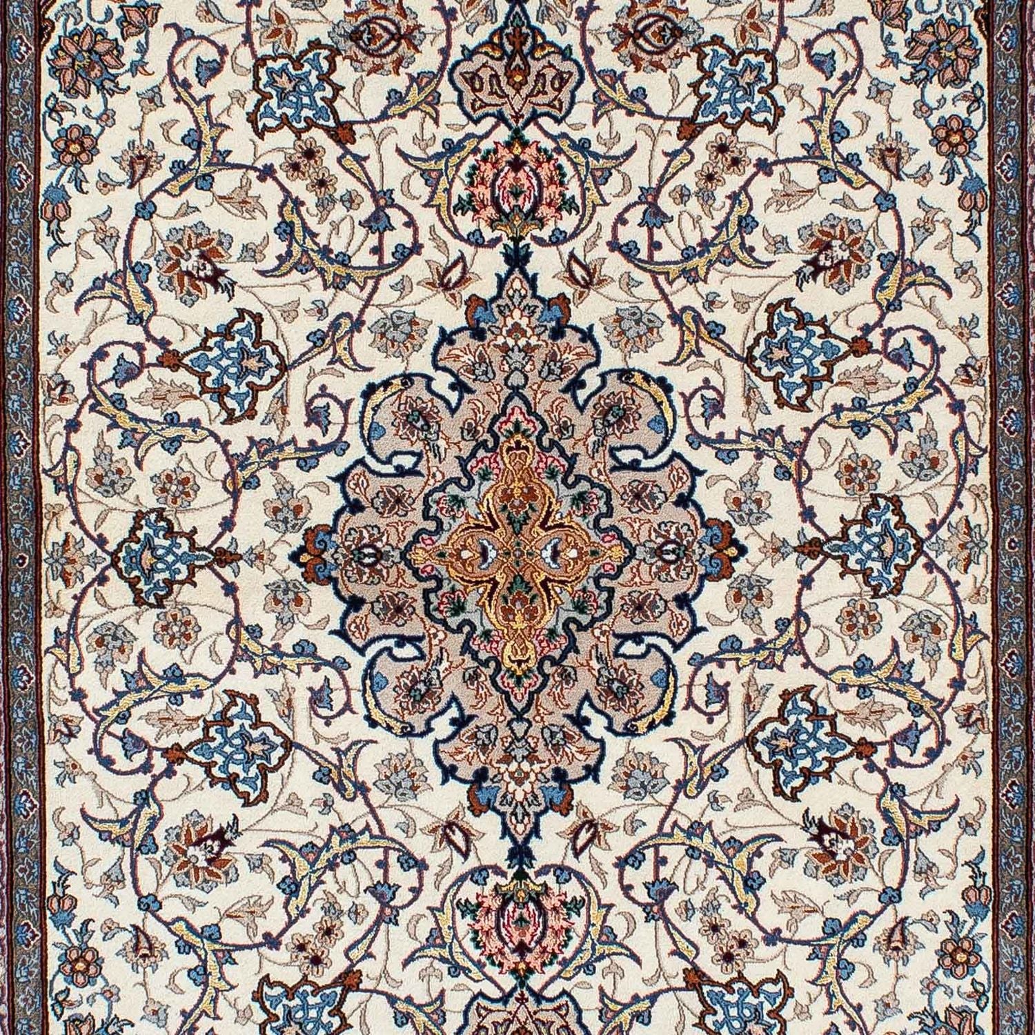 Tapis persan - Isfahan - Premium - 229 x 150 cm - beige