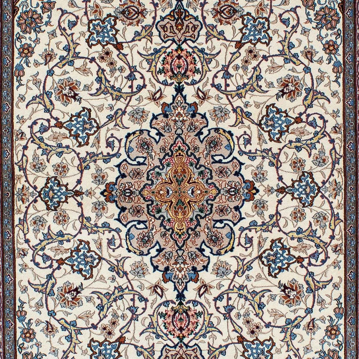 Tapis persan - Isfahan - Premium - 229 x 150 cm - beige