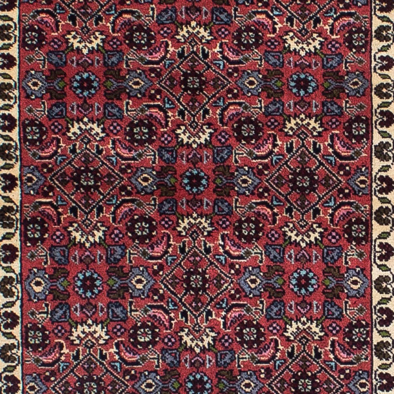 Tapis de couloir Tapis persan - Bidjar - 294 x 84 cm - rouge foncé