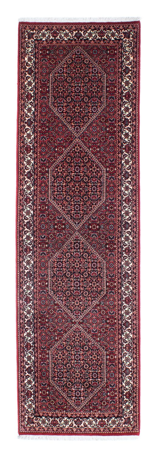 Tapis de couloir Tapis persan - Bidjar - 264 x 72 cm - rouge