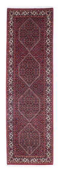 Tapis de couloir Tapis persan - Bidjar - 264 x 72 cm - rouge